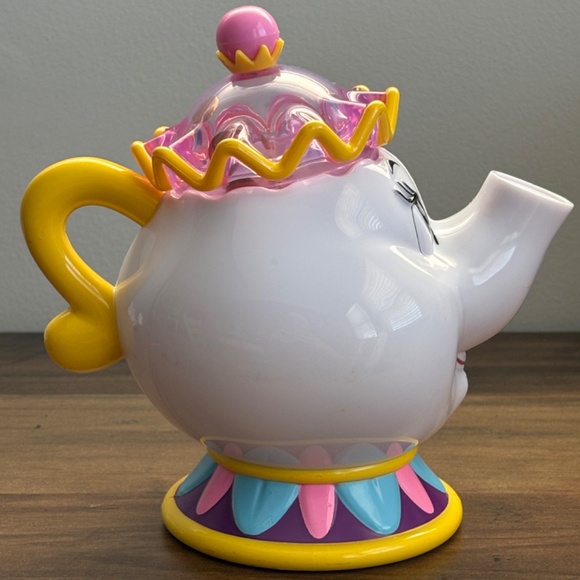 Disney MRS. POTTS Teapot Bubbling Confetti Popping WORKS Toy Beauty & the Beast - Picture 7 of 9